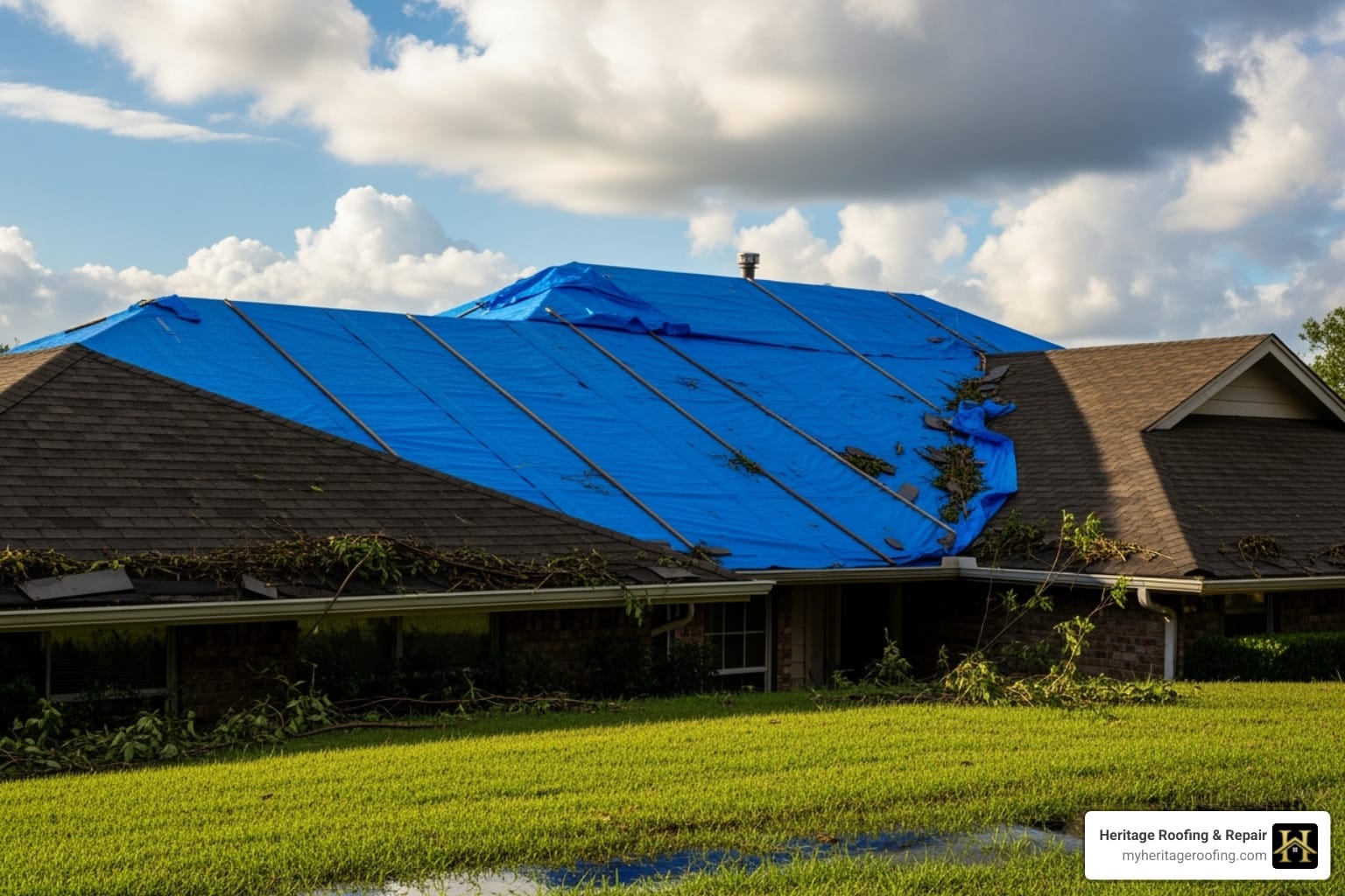 emergency roof tarping