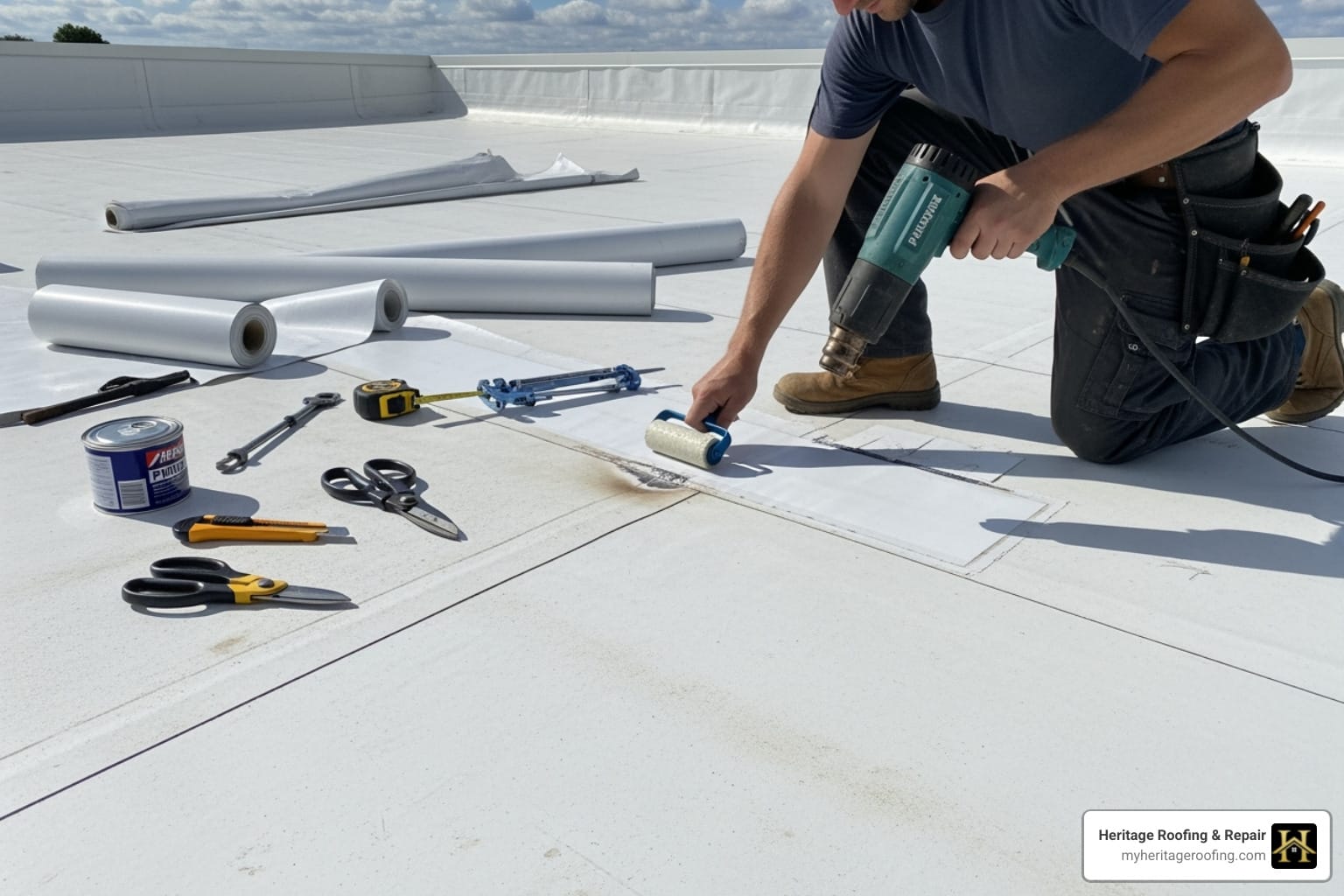 TPO roof repair