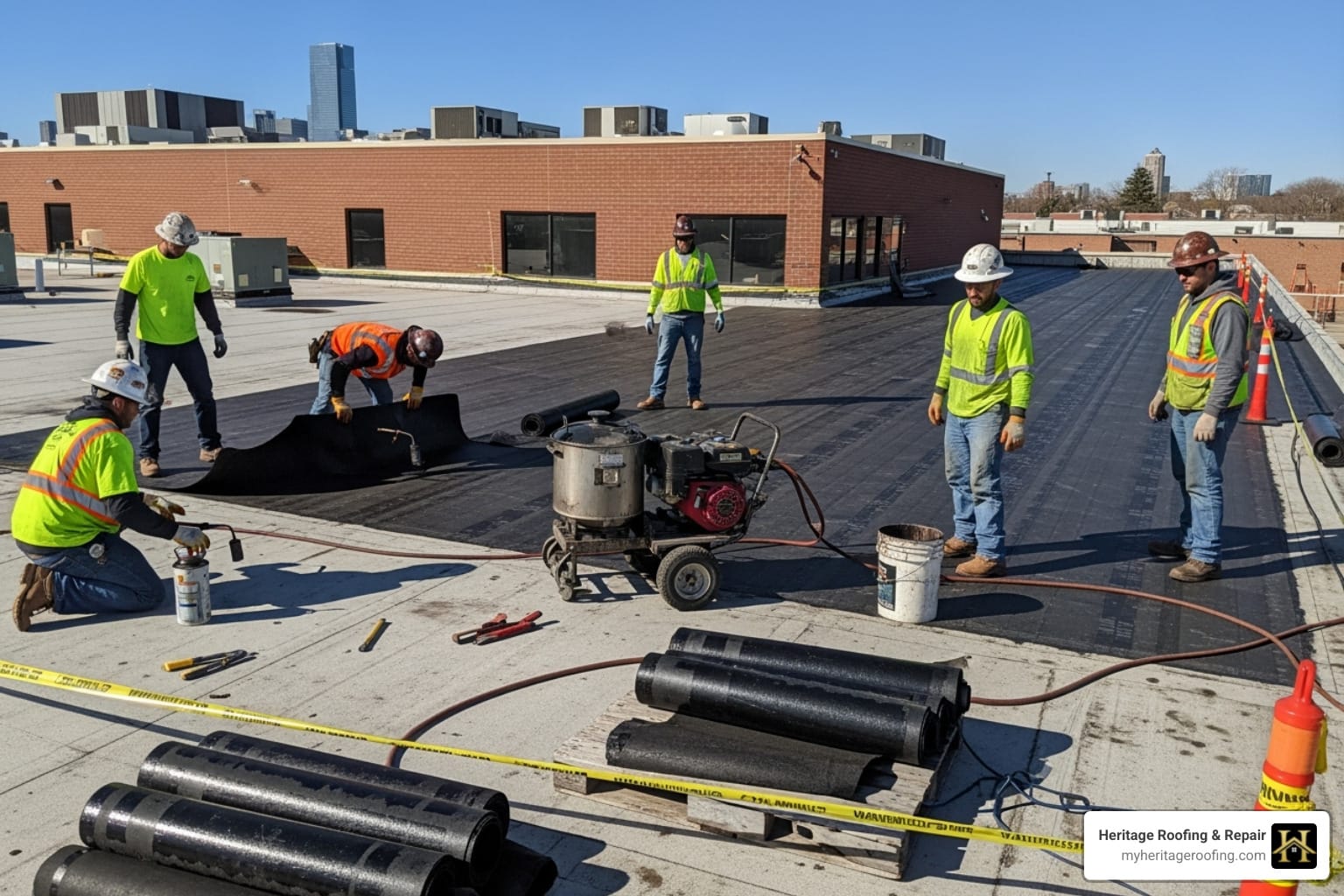 commercial flat roof replacement near me