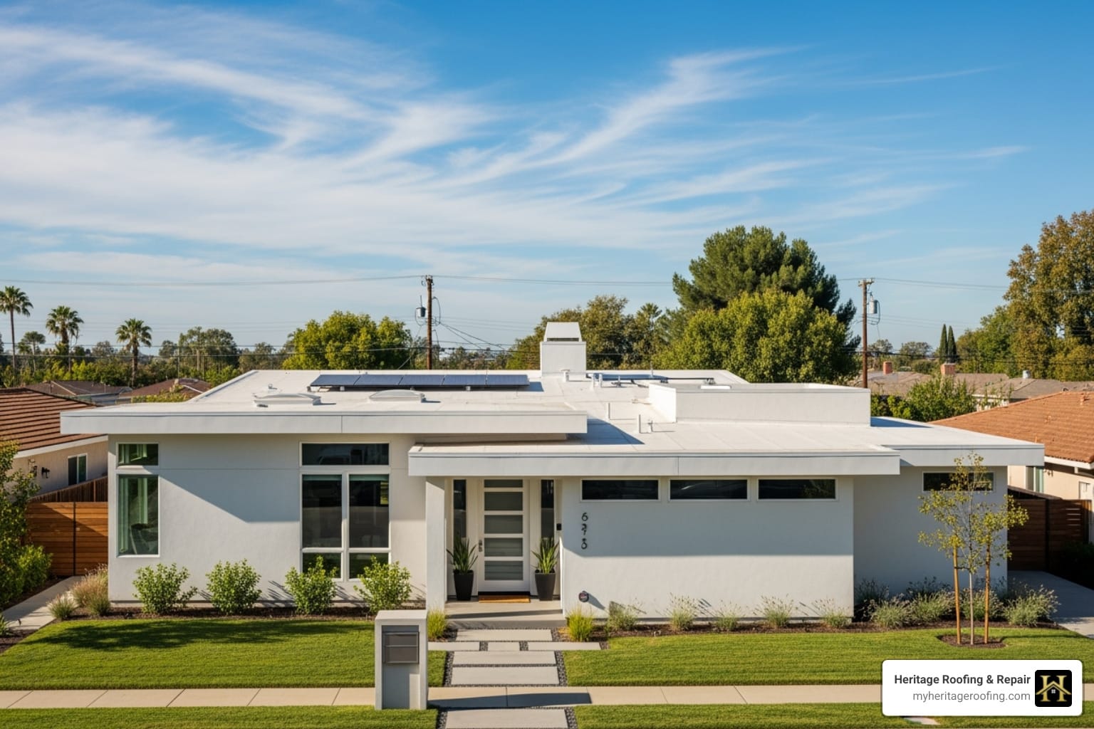 how to replace flat roof on a residential home