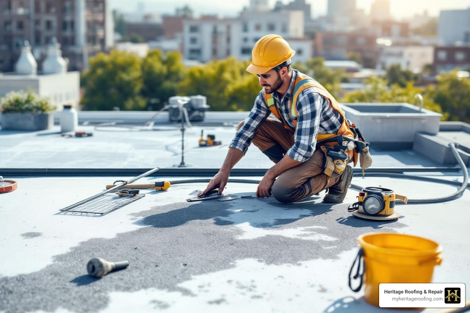 flat roofing contractors